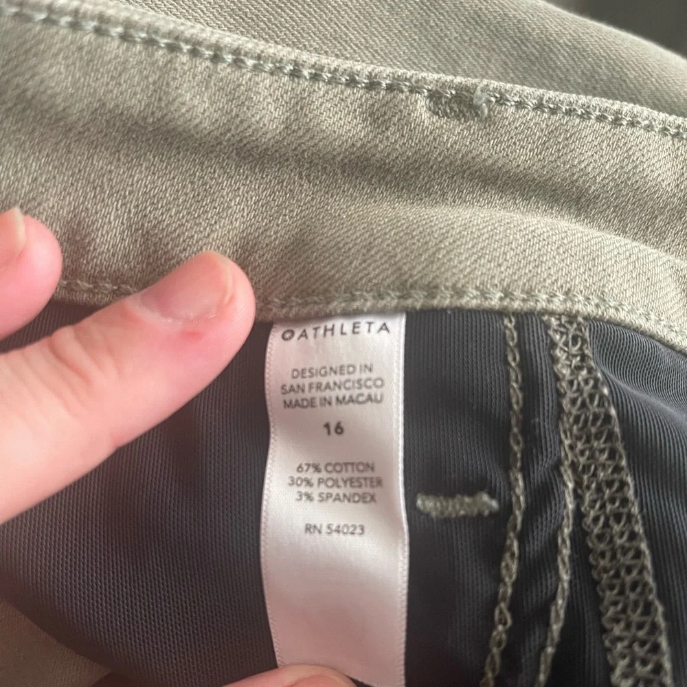 16 Sage Green Denim Jeans - Picture 4 of 4